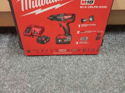 Vrtačka Aku set Milwaukee M18 CBLPD-502C