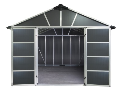 Palram - Canopia Yukon 11' x 9' antracit - heavy duty prostorný domek s možností dalšího rozšíření (základní modul)