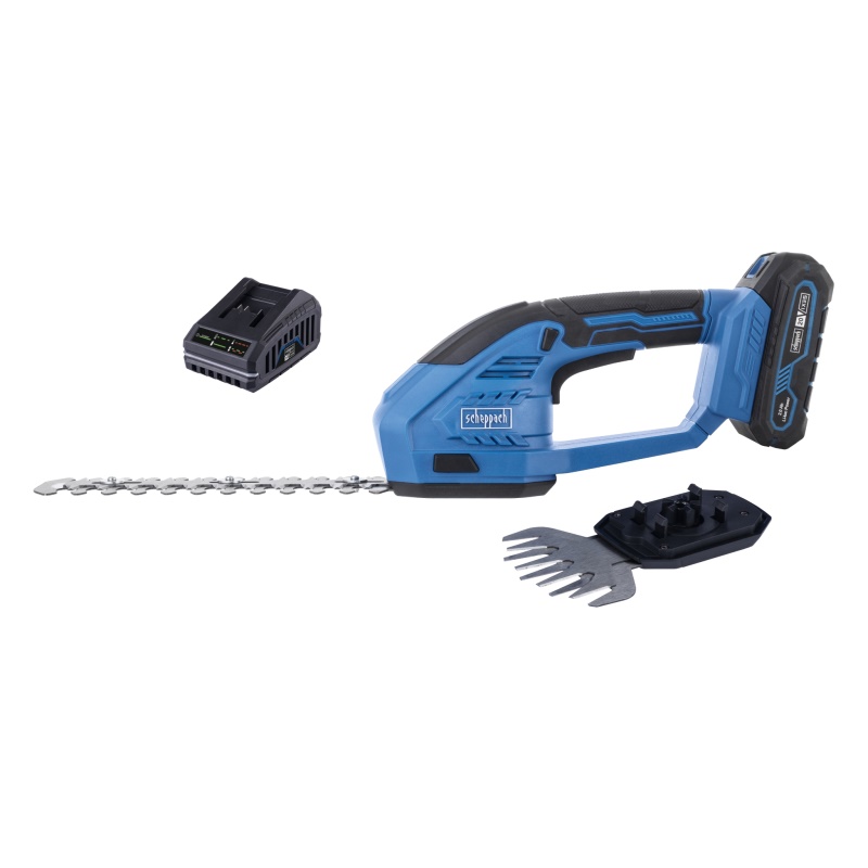 Scheppach C-HTGS200-X-SET S - 20 V IXES aku nůžky na trávu a keře + 2Ah baterie + nabíječka 2,4 A