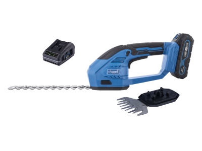 Scheppach C-HTGS200-X-SET S - 20 V IXES aku nůžky na trávu a keře + 2Ah baterie + nabíječka 2,4 A