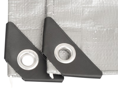 Plachta Procraft ST2x2 200g/m2 nepromokavá s oky 2x2 m stříbrná