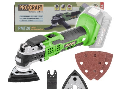 Aku multifunkční oscilační bruska PMT20bb Procraft (bez baterie a nabíječky)