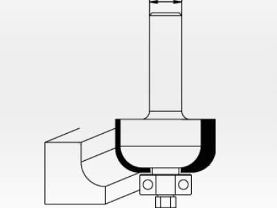 KRT060105 - Fréza na lišty s ložiskem