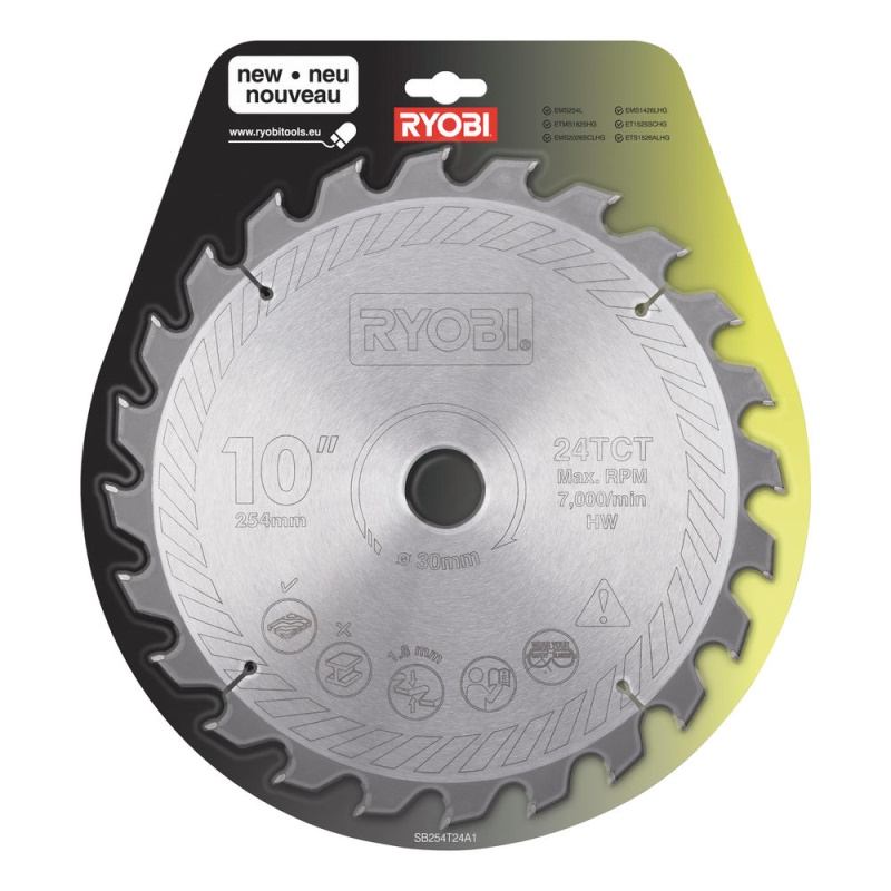 Ryobi SB 254T 24 A1 - pilový kotouč 254/30 mm, 24 z.