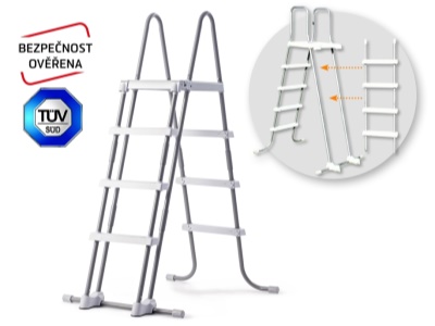 Schůdky k bazénům výška 1,22 m - bezpečnostní