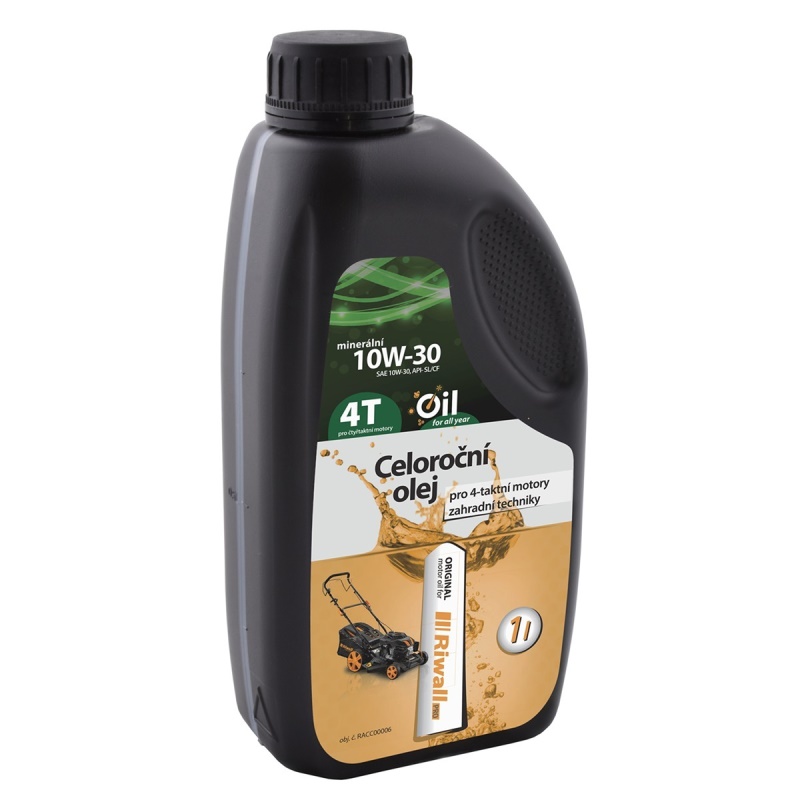 Riwall PRO Celoroční olej pro 4-taktní motory - 1 l (SAE10W-30)