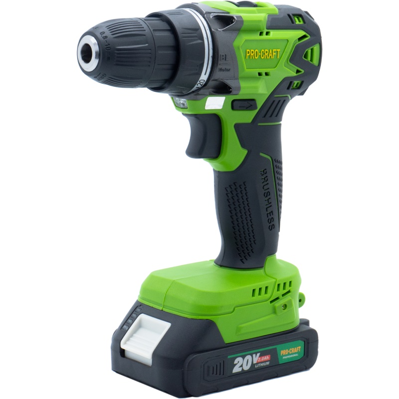 Aku vrtací šroubovák Procraft PA20BLbb