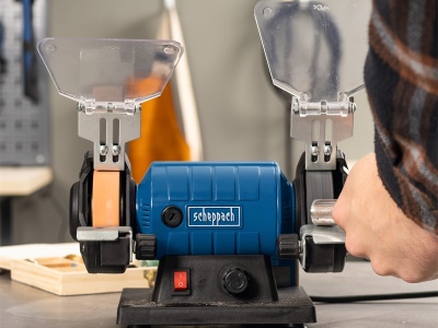 Scheppach HG 35 - dvoukotoučová bruska/leštička se systémem Flexidrive