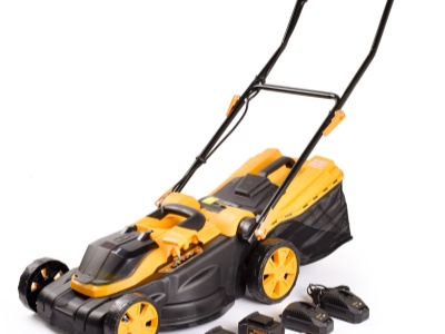 Riwall PRO RALM 3820 SET - akumulátorová sekačka 2x20 V + 2x 4 Ah baterie + 2x nabíječka 2,4 A