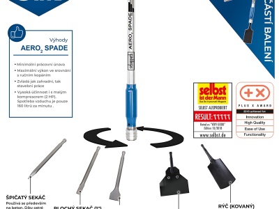 Scheppach AERO 2 SPADE - pneumatický multifunkční nástroj 5 v 1