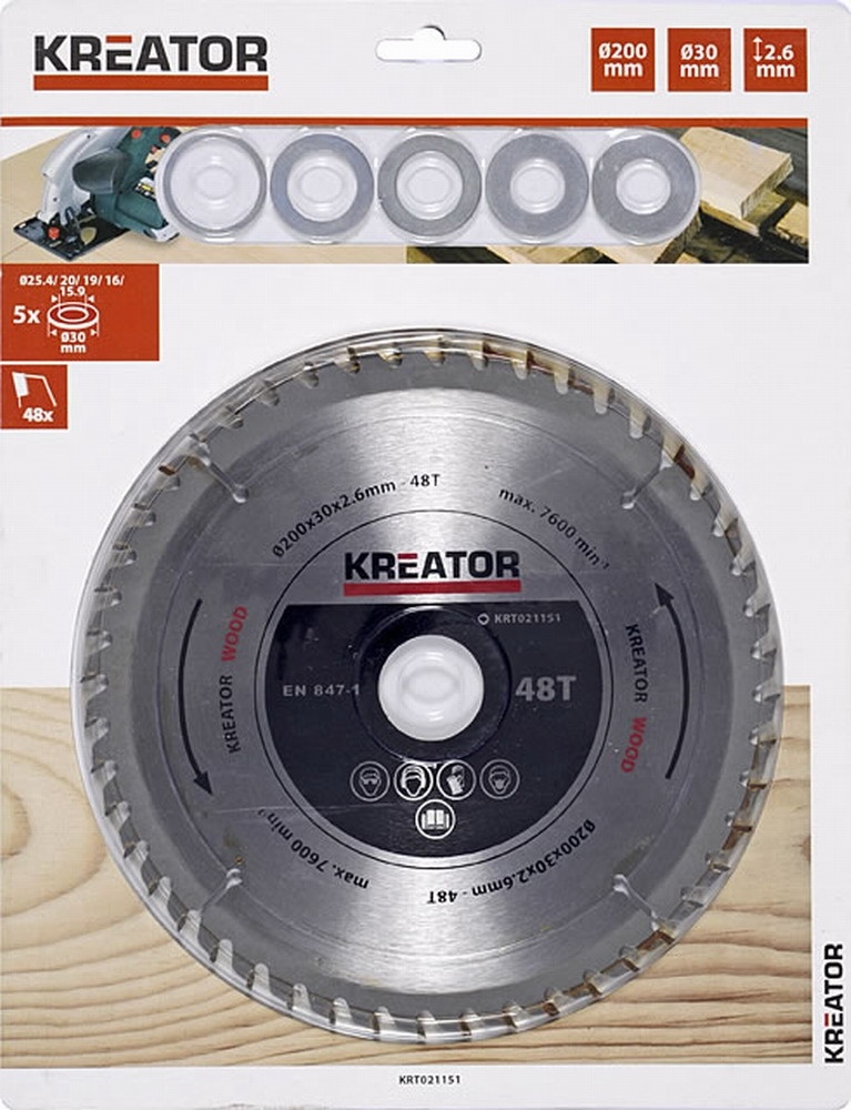 KRT021151 - Pilový kotouč na dřevo 200 mm, 48 Z