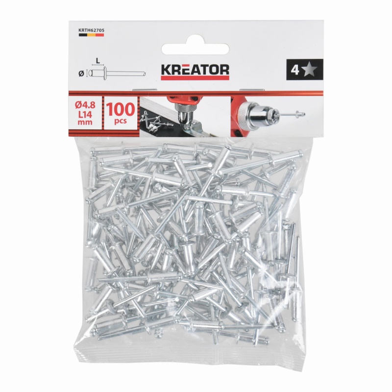 KRTH62705 - Trhací nýty 4,8x14mm 100ks