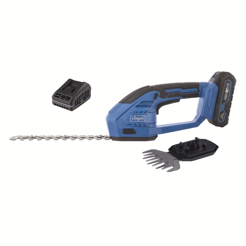 Scheppach C-HTGS200-X-SET S - 20 V IXES aku nůžky na trávu a keře + 2Ah baterie + nabíječka 2,4 A