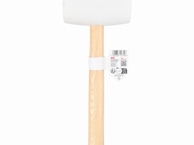 KRTH90606 - Gumová palice bílá 900g - Dřevěná násada