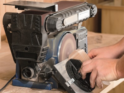 Scheppach BTS 900 - multifunkční pásová a čelní bruska