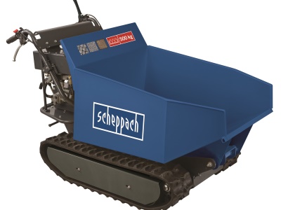 Scheppach DP 5000 - pásový přepravník 500 kg s hydraulickým sklápěním korby