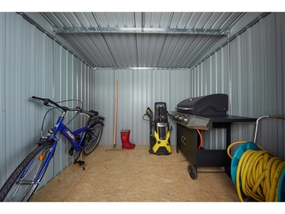 Riwall PRO RMSP 9x8 Anthracite LUX - zahradní domek kovový 2,4 x 2,8 m s pultovou střechou antracit