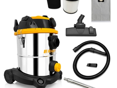 Riwall HOME ZYGA 2.0 - bezsáčkový průmyslový vysavač na suché/mokré vysávání 20 l