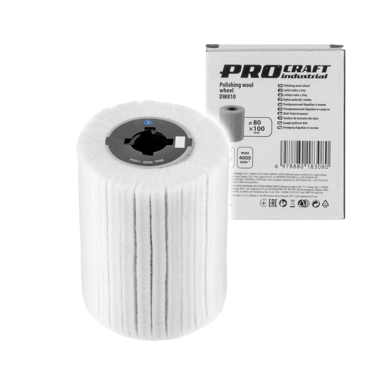 Brusný válec z vlny Procraft DW810
