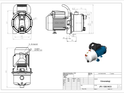 Elpumps JPV 1300 INOX - zahradní proudové čerpadlo