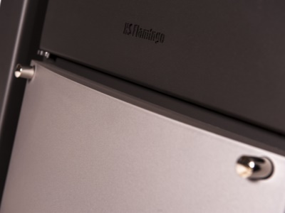 HS Flamingo Amos šedá - krbová kamna