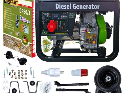 Dieselová elektrocentrála Procraft DP80/3