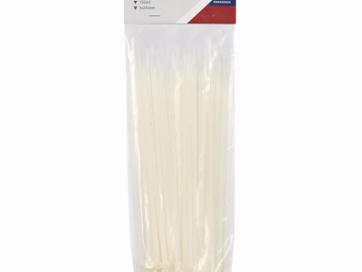 PRER00030 - Stahovací pásky 5 x 250mm bílé 125ks