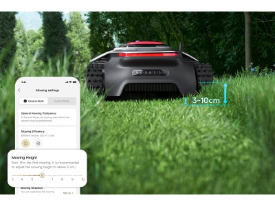 DREAME A3 AWD Pro 2500 - bezdrátová robotická sekačka ( 2500 m2 ) s pohonem všech kol