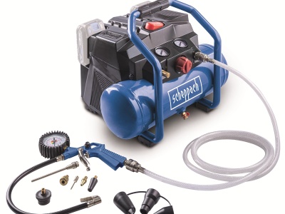 Scheppach C-ACT160/6-X - 2x20 V IXES aku bezolejový kompresor 6 l (bez baterie a nabíječky)