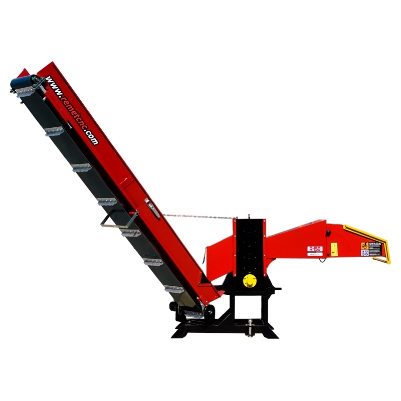 Špalíkovač za traktor PTO Model R-150 Remet + Pásový dopravník 3m