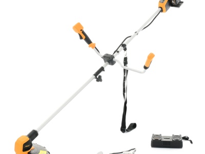 Riwall PRO RABC 2620i SET - aku křovinořez 2 x 20 V + 2x 4 Ah baterie + duální rychlonabíječka 4,5 A