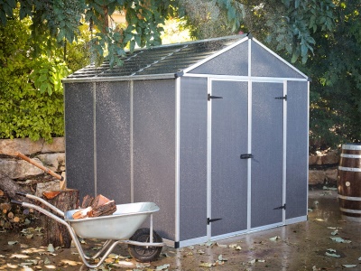 Palram - Canopia Rubicon 8' x 8' antracit - heavy duty prostorný zahradní domek