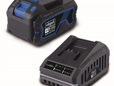 Scheppach SBSK4.0 - 20 V IXES set nabíječky 2,4 A a lithium-iontové baterie 4 Ah
