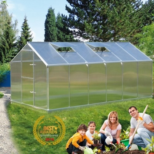 Zahradní skleník SANUS 640cm, PC 6mm, L-15 Gardentec