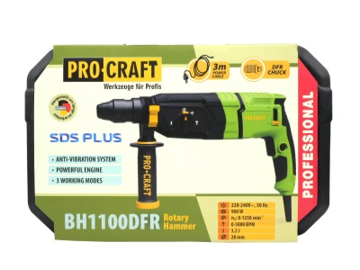 Kombinované vrtací a sekací kladivo Procraft BH1100 DFR
