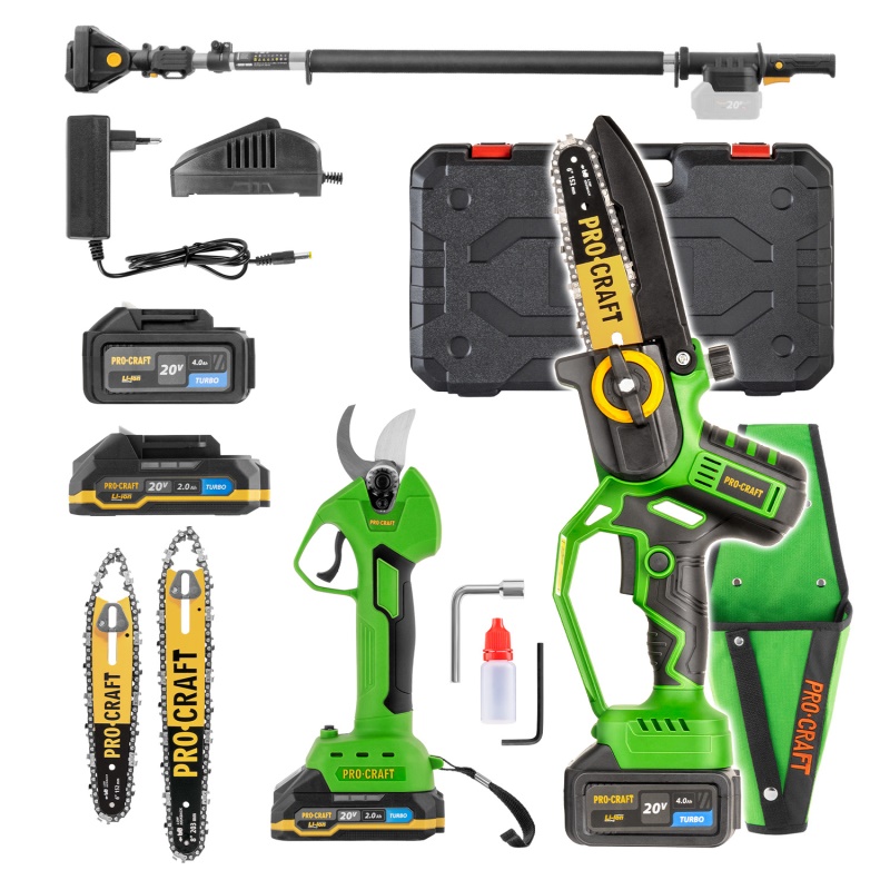 Sada aku ruční pilka s pouzdrem PKA32Li-P a nůžky na větve ES25Li + nástavec EP2.0R