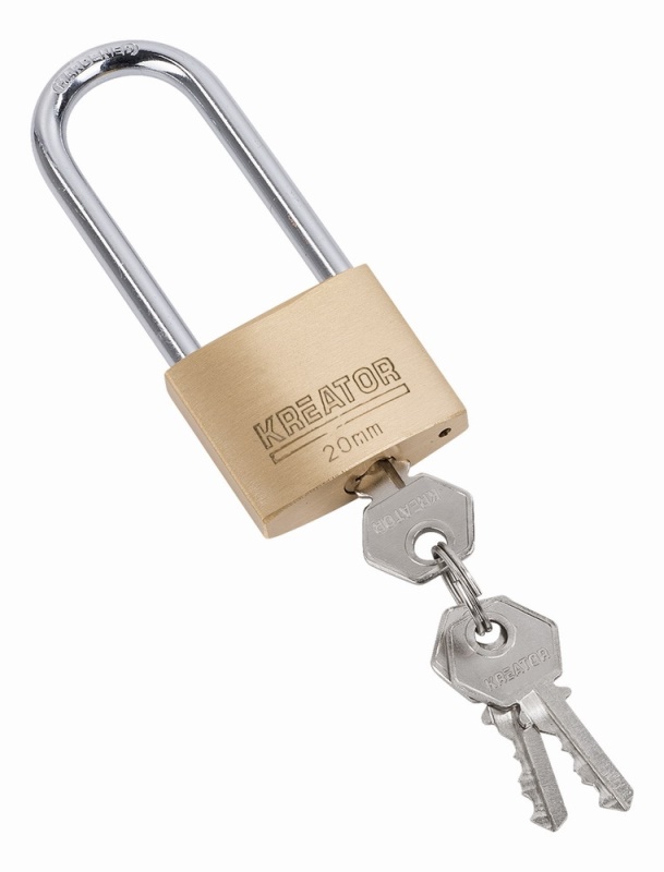 KRT557006 - Visací zámek prodloužený 20mm