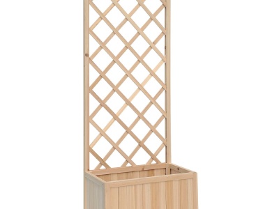 VERDEMAX dřev.truhlík se stěnou 8109