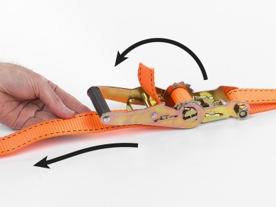 KRTH40808 - Upínací popruh ráčnový s háky 1000kg / 4,6m HIGH QUALITY