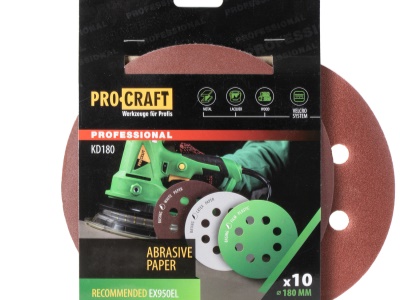 Brusný papír 10 ks.  Procraft КD180.80