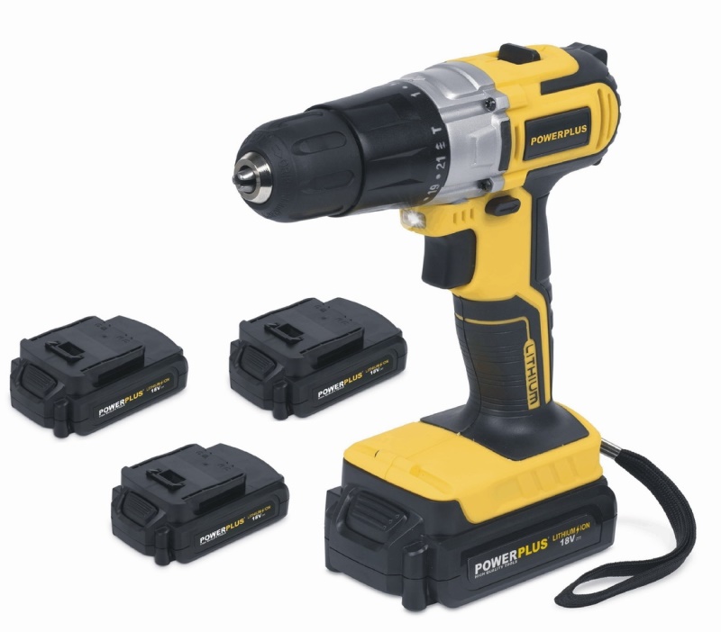 POWX00593 -  Aku šroubovák / vrtačka 18V LI-ION  plus  79ks příslušenství