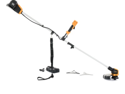 Riwall PRO RABC 2620i SET - aku křovinořez 2 x 20 V + 2x 4 Ah baterie + duální rychlonabíječka 4,5 A