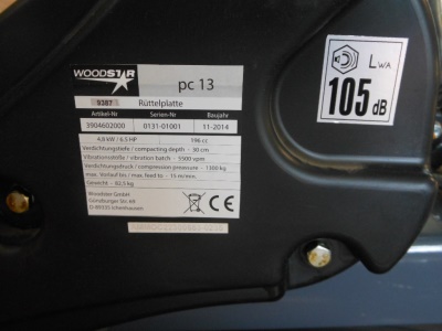 Motorová vibrační deska  -  pc 13