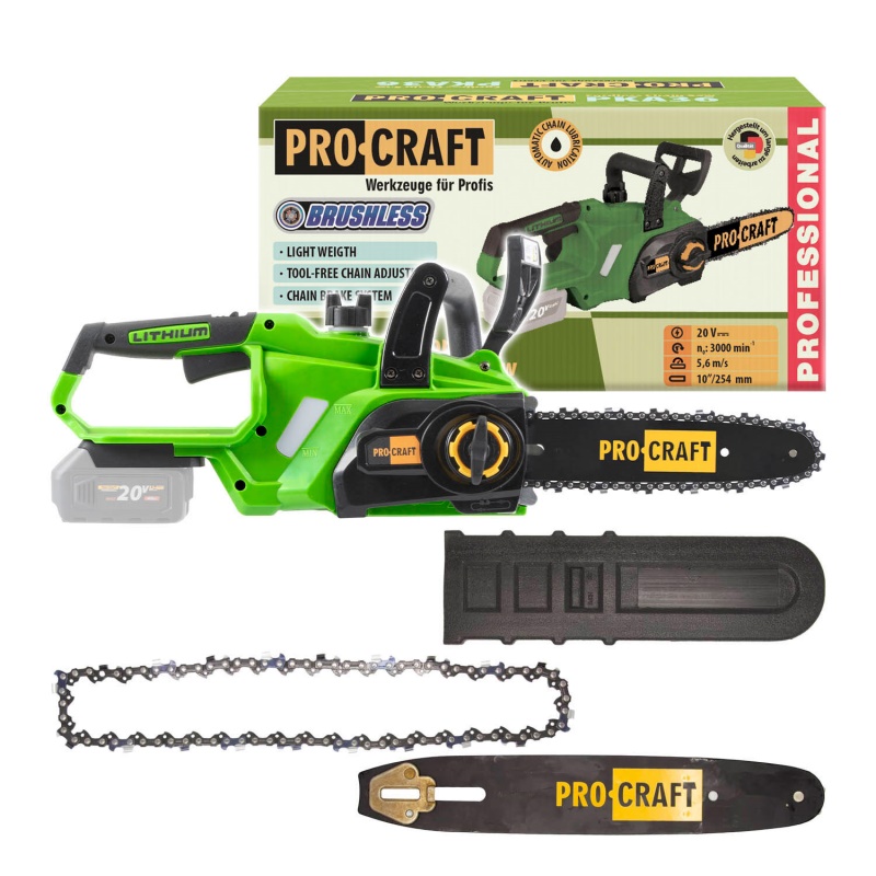 Aku řetězová pila Procraft PKA36 (bez baterie a nabíječky)