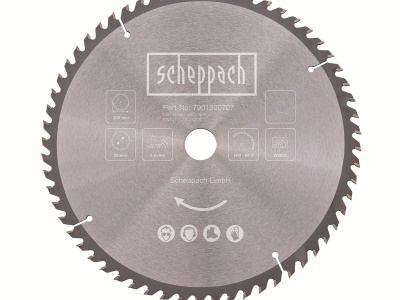 Scheppach pilový kotouč na dřevo, TCT pr. 305/30, 60 zubů