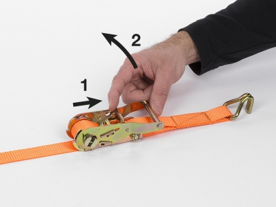 KRTH40805 - Upínací popruh ráčnový s háky 480kg / 5m HIGH QUALITY