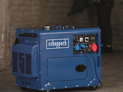 Scheppach SG 5200 D - Dieselová elektrocentrála 5 000 W s regulací AVR