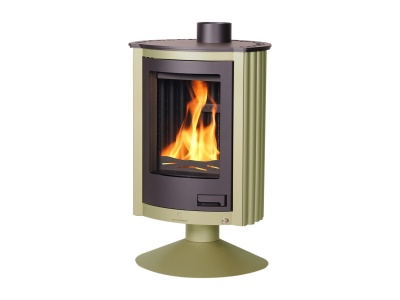 HS Flamingo PICCOLO II olivová - krbová kamna
