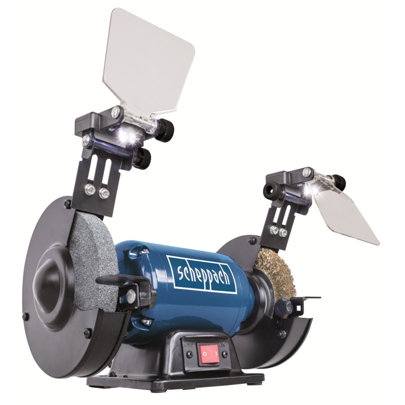 Scheppach SM 150 LB - dvoukotoučová bruska ( kotouč / kartáč )