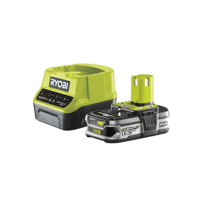 RYOBI RC18120-115 - sada 18 V lithium iontová baterie 1,5 Ah s nabíječkou RC18120 ONE+